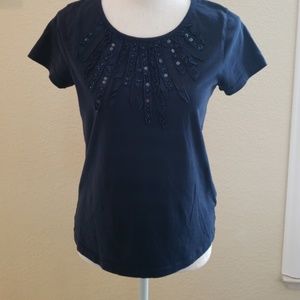 Jones of New York Sport Embellished tee Sz S